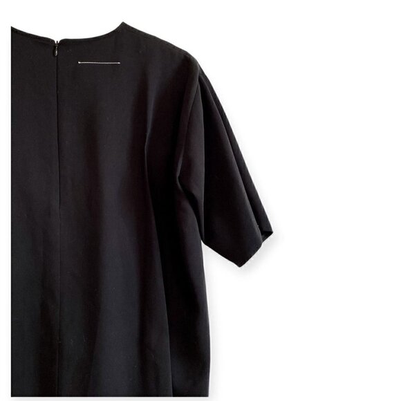 MM6 Maison Margiela black short sleeve pleated‎ top, size 40 Italian - Picture 6 of 13